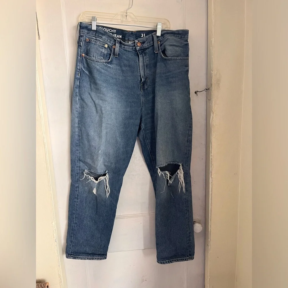 J Crew Boyfriend Slouchy Jeans Waist Sz 31